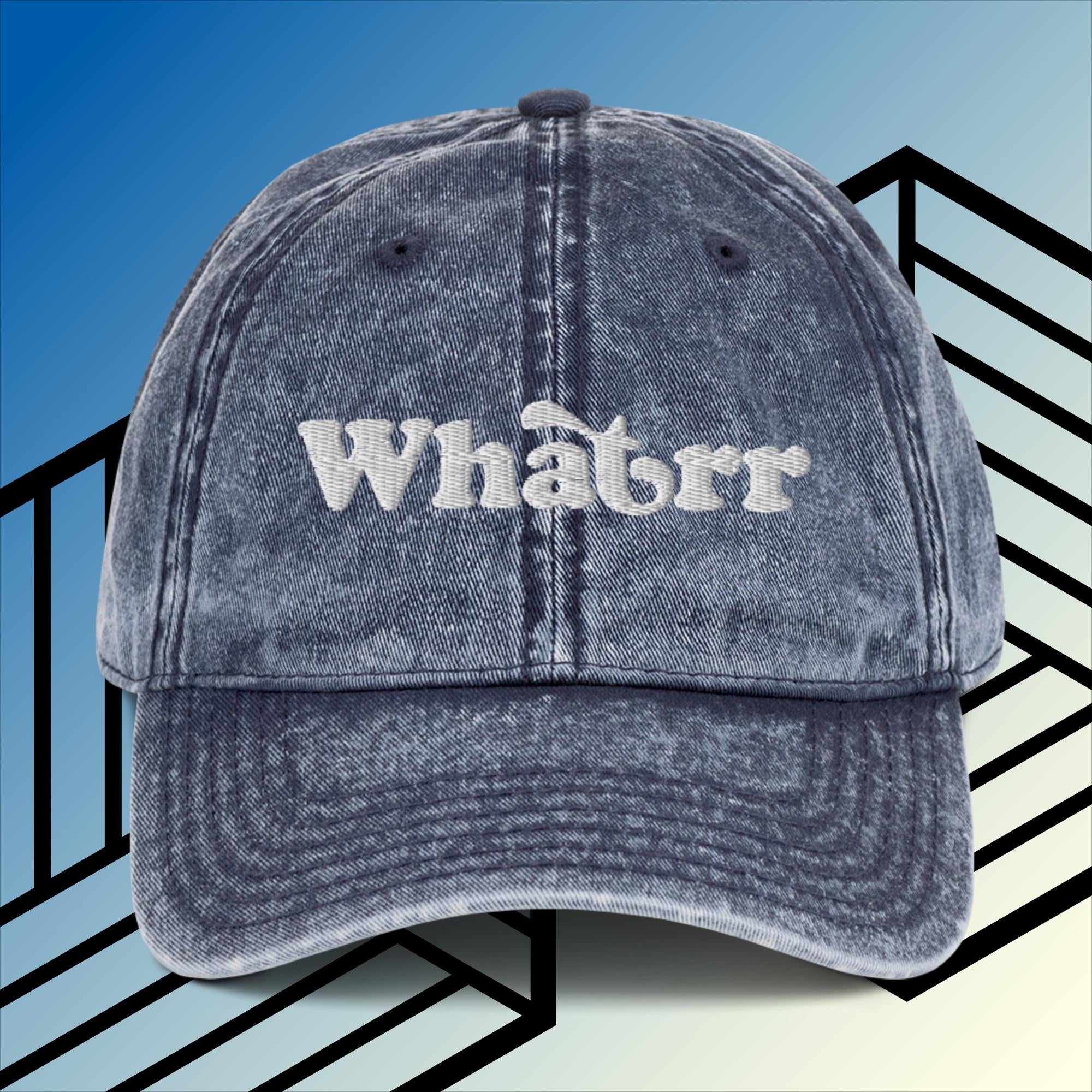 Vintage Whatrr Cotton-Twill Cap